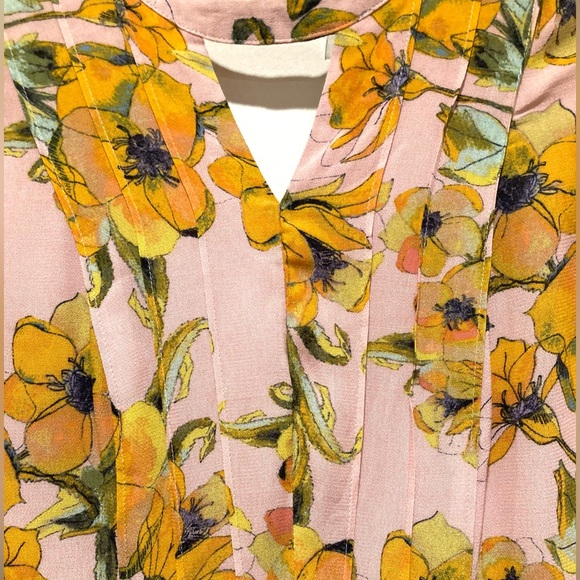 NWT, Free People Tegan Dress, Size 2, Pink Yellow Floral - Picture 11 of 16